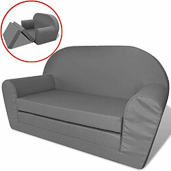 Maison Chic Chaise longue pliable de jardin | Bain de soleil Relax | Transat pour enfants Gris -GKD35753