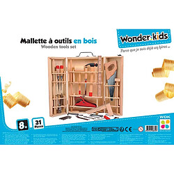 Wonderkids Malette outils bois 31 pièces