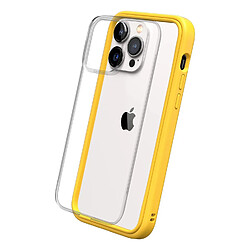 RHINOSHIELD Coque Compatible avec [iPhone 14 Pro Max] Mod NX - Protection Fine Personnalisable avec Technologie d'absorption des Chocs [sans BPA] - Jaune 