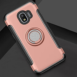 Wewoo Coque Étui de protection magnétique à 360 degrés avec anneau de rotation pour Galaxy J2 Pro 2018 or rose