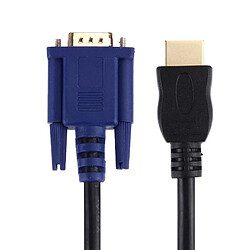 Acheter Wewoo Câble noir vidéo HDMI mâle vers VGA 15PIN, longueur: 1,8 m