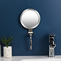 Universal Miroir de douche anti-brouillard inox toilette miroir de rasage mur miroir de toilette aspirateur crochet pour la salle de bain pas cher