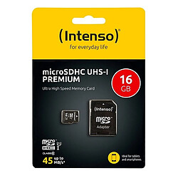 Totalcadeau Carte Mémoire Micro SD avec Adaptateur Noir Capacité - 16 GB pas cher pas cher