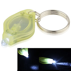 Wewoo Mini lampe torche LED jaune Mini de poche Porte clés