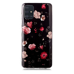 Coque en TPU noctilucent flexible une rose pour votre Samsung Galaxy A51 SM-A515