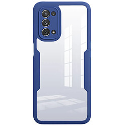 Coque en TPU + acrylique anti-chocs, bleu marine pour votre Oppo A54 5G/A74 5G/A93 5G