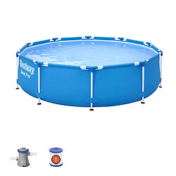 Piscine Tubulaire Hors-sol Bestway Steel Pro 305x76 cm Épurateur à Cartouche de 1.249 litres/heure