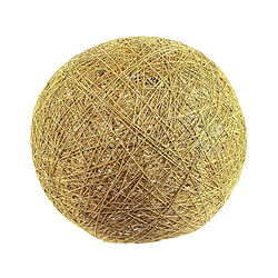 Home Deco Light Suspension boule colorée 30 cm moutarde.