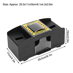 Mélangeur de cartes à 2 étages, Mélangeur de cartes de poker automatique Mélangeur de cartes à jouer électrique Machine