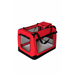 dibea tb10051 Chien Pliable Transport Voiture Box Sacoche pour Petits Animaux (Taille et Couleur au Choix), Rouge