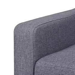 Maison Chic Fauteuil relax,Chaise pour salon Gris Tissu -MN27289 pas cher