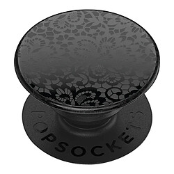 Popsockets PopGrip Spot Gloss Lace Poignée Maintien Support Fixation adhésive Noir