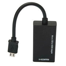 Acheter Universal Adaptateur micro USB micro USB vers HDMI HD TV par câble AV pour téléphones intelligents HDTV