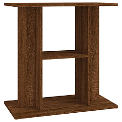 vidaXL Support pour aquarium chêne marron 60x30x60cm bois d'ingénierie