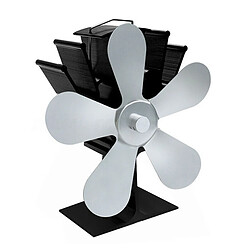 Wewoo YL602 Ventilateur de poêle à bois à haute température5 températuresmétal argent