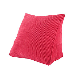 Triangulaire Taille Coussin Oreiller Bois Pad De Support Arrière Du Dossier L - Rose