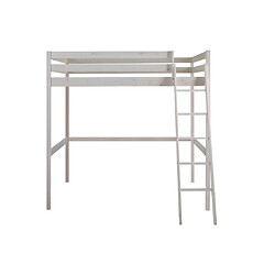 Acheter Vente-Unique Lit mezzanine GEDEON II - 140 x 190 cm - Pin massif - Blanchi