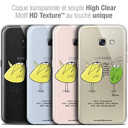 Caseink Coque Housse Etui Samsung Galaxy A7 2017 A700 (5.7 ) [Crystal Gel HD Collection Les Shadoks ? Design Le Dialogue - Souple - Ultra Fin - Imprimé en France]