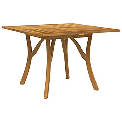 Maison Chic Table de jardin | Table d'extérieur 110x110x75 cm Bois d'acacia solide -GKD60249