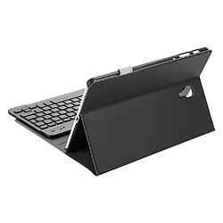 Acheter Wewoo ST590S Bluetooth 3.0 Texture de laine fine Cuir PU ABS Détachable Sept Étoiles Rétroéclairage Clavier pour Samsung Galaxy Tab A 10.5 pouces T590 / T595avec fente stylo et support Noir