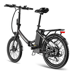 Vélo électrique FAFREES F20 Light - Moteur 250W Batterie 36V16.75Ah Assisted Autonomie 130KM Frein à Disque Mécanique - Noir pas cher