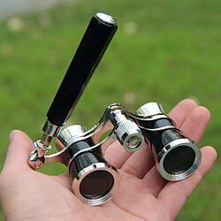 Avis Wewoo Télescope à double cylindre en métal avec poignéechrome 3 x 25 noir