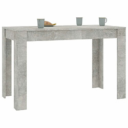 Avis Maison Chic Table de salle à manger,Table à dîner Gris béton 120 x 60 x 76 cm Aggloméré -GKD98710