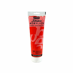 Pebeo Peinture acrylique transparente - Rouge vermillon - 250 ml