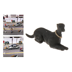 Avis 1:64 échelle Peinte à La Main Modèle Mini Petit Chien Modèle Animal Ornements Style7