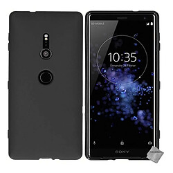 Htdmobiles Coque silicone gel fine pour Sony Xperia XZ2 + film ecran - NOIR