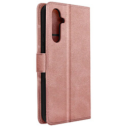 Avizar Housse Folio pour Galaxy A54 5G Portefeuille Support Vidéo Rose Gold