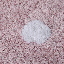 Lorena Canals Tapis coton forme biscuit - rose - 120 x 160