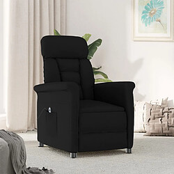 vidaXL Fauteuil inclinable électrique Noir Similicuir daim