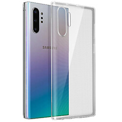 Avizar Coque Galaxy Note 10 Plus Silicone Gel Flexible Ultra fine Transparent