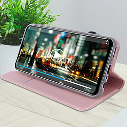 Acheter Avizar Housse Honor 20 Lite / Honor 20e Folio Rangement Carte Fonction Support Rose