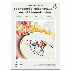 Youdoit Coffret DIY - Broderie décorative - En attendant bébé