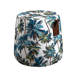 Aubry Gaspard Pouf en tissu Jungle.