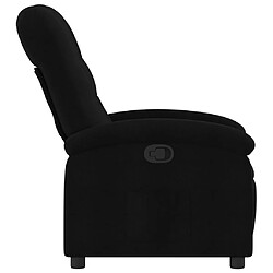 Avis vidaXL Fauteuil inclinable Noir Tissu