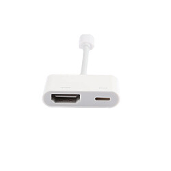 Wewoo Pour iPhone X et 8 7, 8 Plus 7 plus, 6 6s, 6 Plus 6s plus Adaptateur de câble numérique de HDMI de Lightning à AV HDMI / HDTV, pas cher