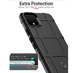 Wewoo Coque Souple Housse en silicone de protection de couverture de antichoc pour Google Pixel 4 XL Noir pas cher