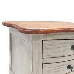 Acheter Maison Chic Table de chevet,Table de Nuit,Meuble de Rangement Bois de récupération massif 48 x 35 x 64 cm