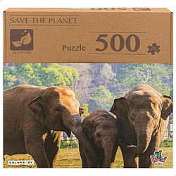 Color Baby Puzzle Colorbaby Elephant 500 Pièces 6 Unités 61 x 46 x 0,1 cm