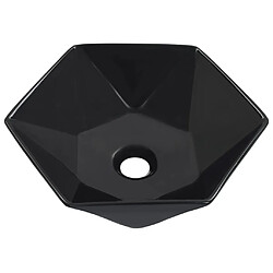 vidaXL Lavabo 41x36,5x12 cm Céramique Noir