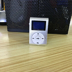 Avis Mini Cube Clip-Type Lecteur Mp3 Affichage Rechargeable Portable Musique Haut-Parleur Avec Écouteur Câble Usb Bleu