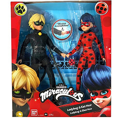 Bandai Miraculous Ladybug Pack de 2 poupees 26 cm