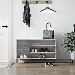 Maison Chic Armoire à Chaussures,Meuble de Rangement à Chaussures Sonoma gris 102x36x60 cm Bois d'ingénierie -MN40928