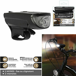 Paris Prix Éclairage Avant LED Vélo & Trottinette 10cm Noir pas cher