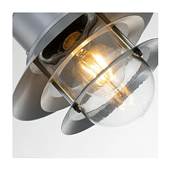 Avis Elstead Lighting Applique murale extérieur Copenhagen Verre transparent,acier inoxydable 304 Argent