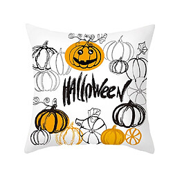 Avis P110 4pcs 45 * 45cm Halloween Motif Pumpkin Modèle Taie d'oreiller Maison de vacances Décoration Taie d'oreiller Sofa Coussin Coussin