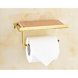 Acheter Universal Porte-papier toilette en or Porte-mouchoirs en acier inoxydable résistant aux médicaments avec porte-téléphone Ensemble d'accessoires de salle de bains Finis Poland | Porte-papier (or)